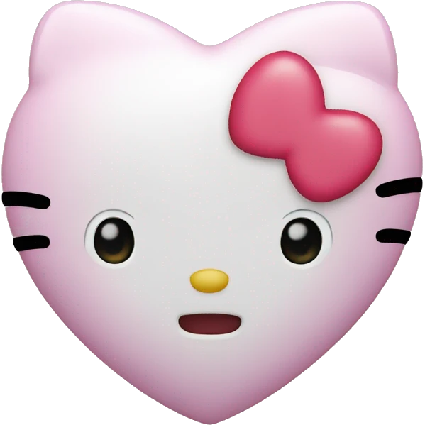 hello kitty heart emoji