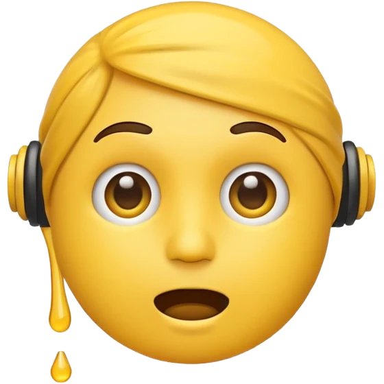 Emoji winding head with sweat emoji