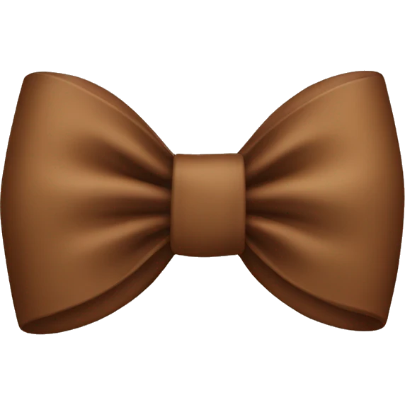 brown bow  emoji