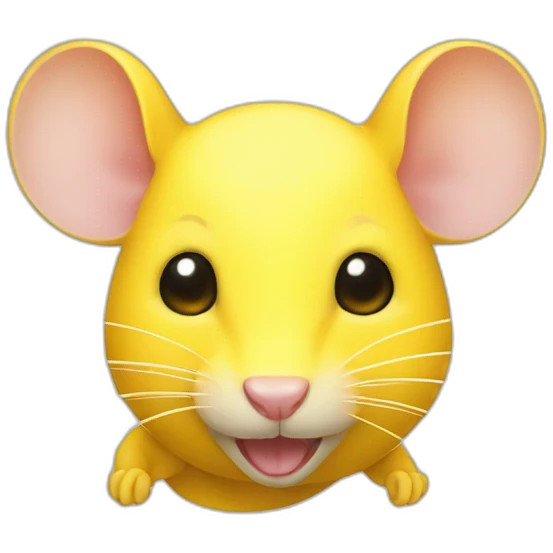 yellow electric rat emoji