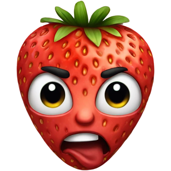 Killer strawberry emoji