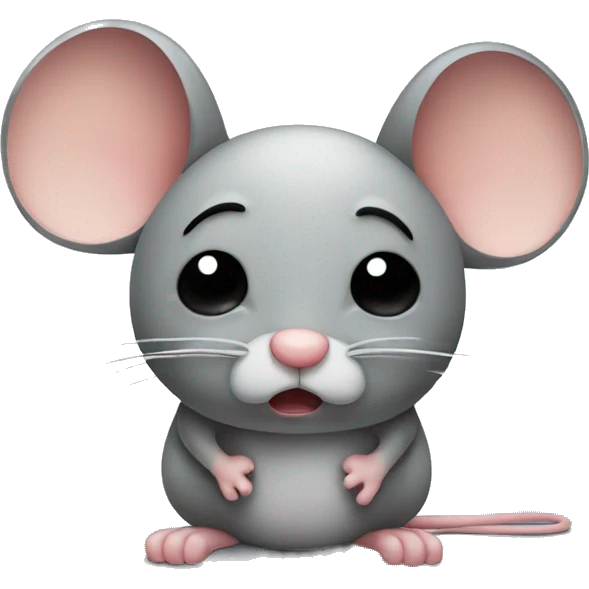 a sad mouse emoji