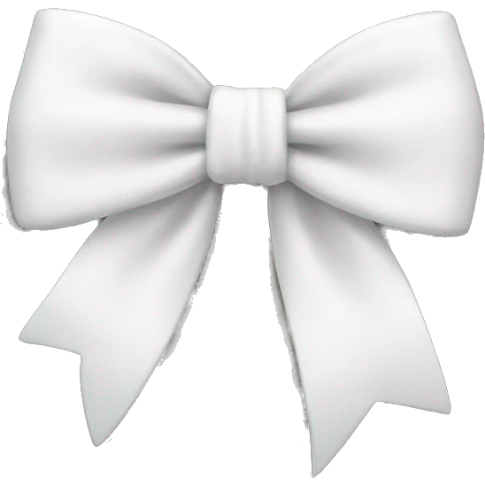 white bow emoji