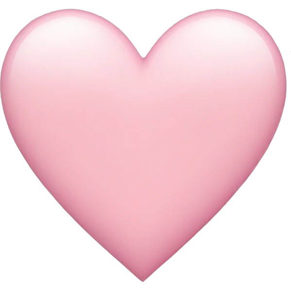 Light pink heart emoji