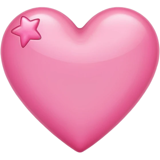 Pink Star Heart emoji