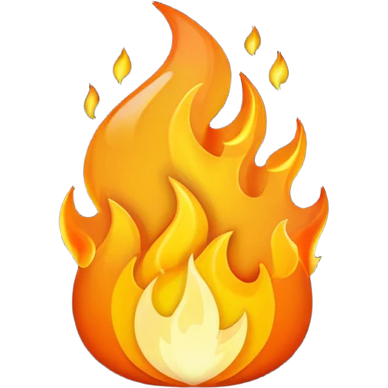 simple flame emoji