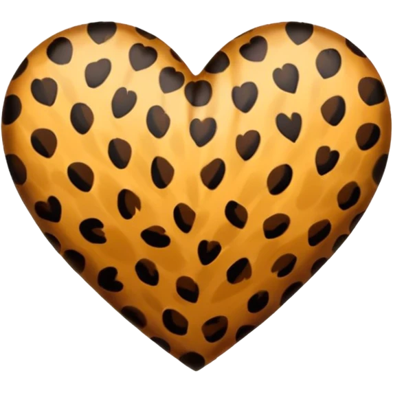 Cuore leopardato pelo emoji