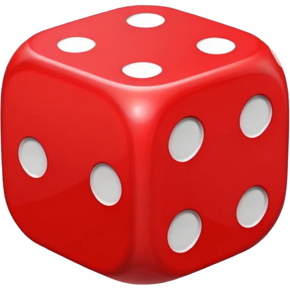 dice with hearts instead of dots emoji