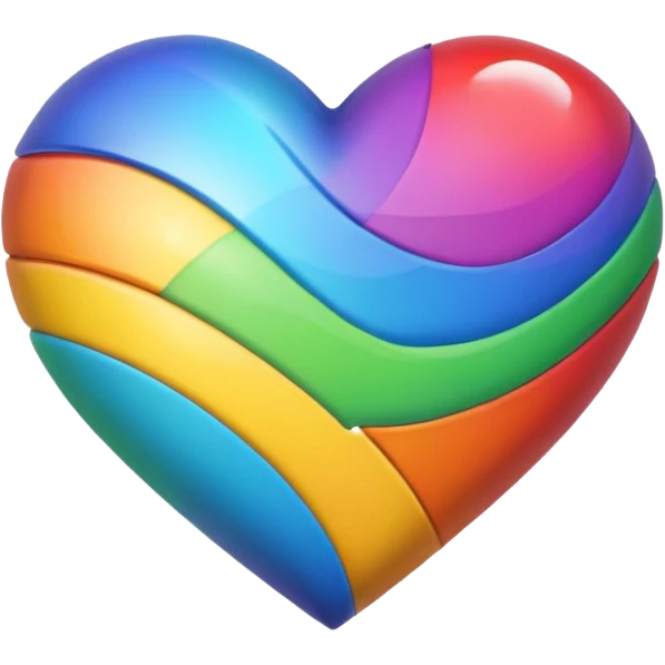 무지개하트 emoji