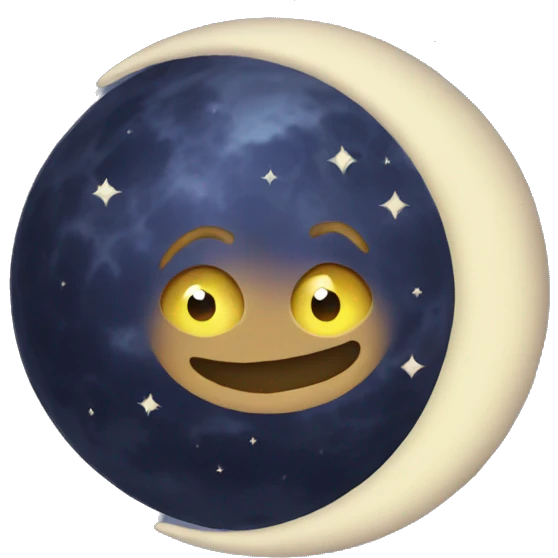 Moon love emoji
