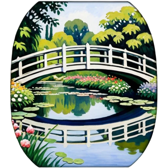 Bridge In Monet's Garden, 1895-96 By Claude Monet emoji