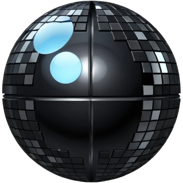 Big black disco ball emoji