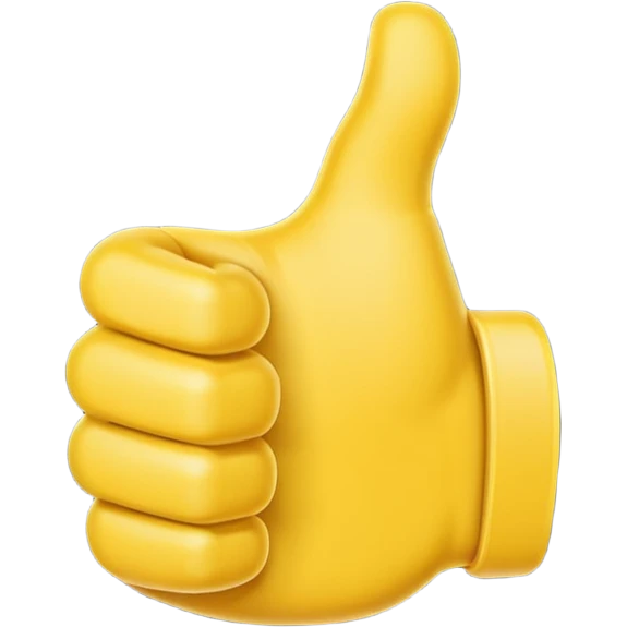 thumbs up emoji with two thumbs facing outwards  emoji