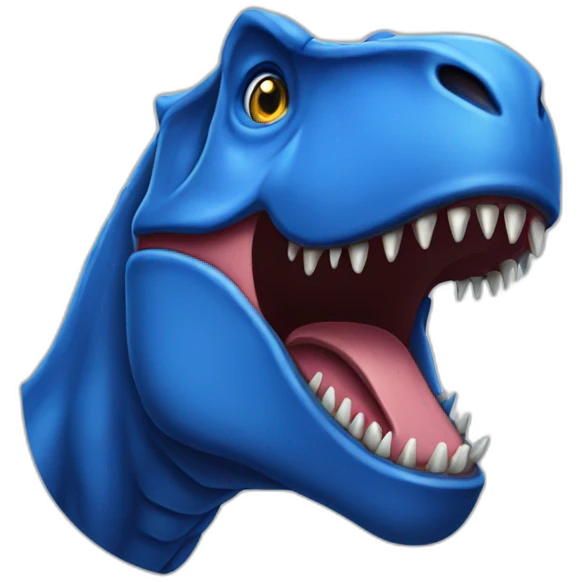 blue-t-rex-head emoji