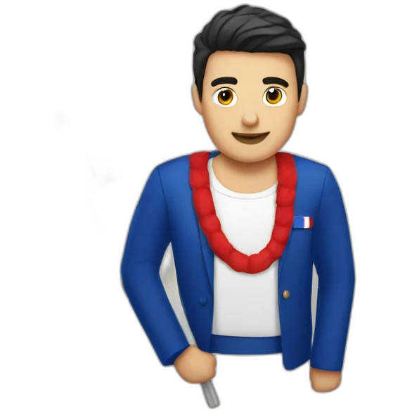 eric zemmir with french flag emoji