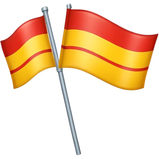 yellow and red flag 2 vertical stripes emoji