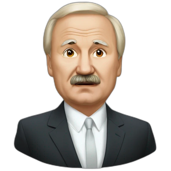 Lukashenko's fear emoji
