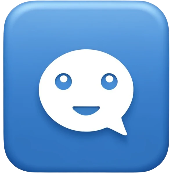 create an icon of the masseger emoji