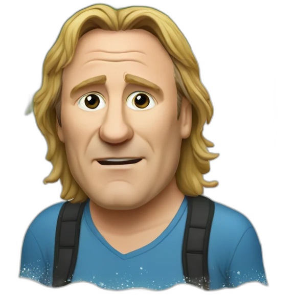 Depardieu surf emoji