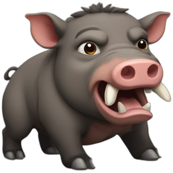 boar bully emoji