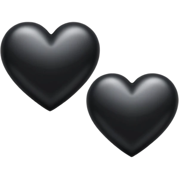 two black hearts💕 emoji