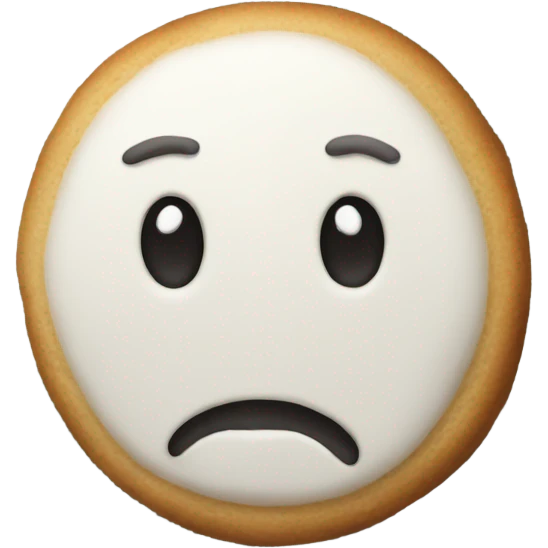 Black and white cookie emoji