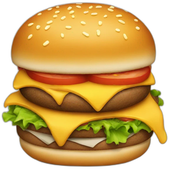 eating burger emoji