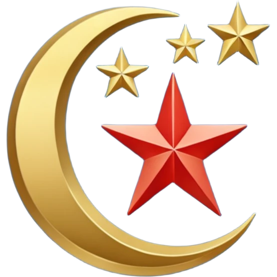 Türk Devletleri Teşkilatı (TDT) veya eski adıyla Türk Dili Konuşan Ülkeler İşbirliği Konseyi (Türk Konseyi) bayrağı ile emoji emoji