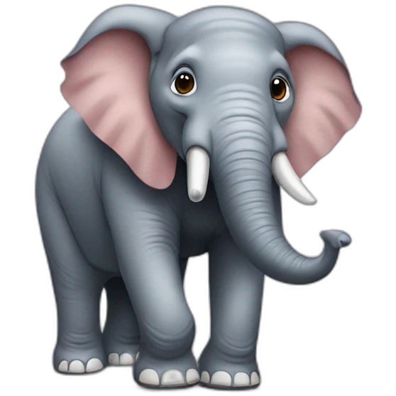 Elephant wearing crocs emoji