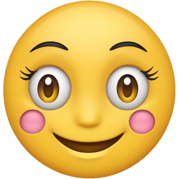 emoji with lashes emoji