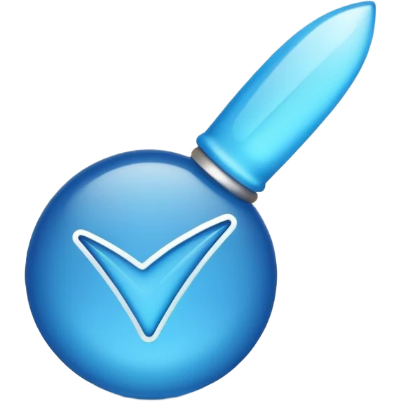 Blue tick mark emoji