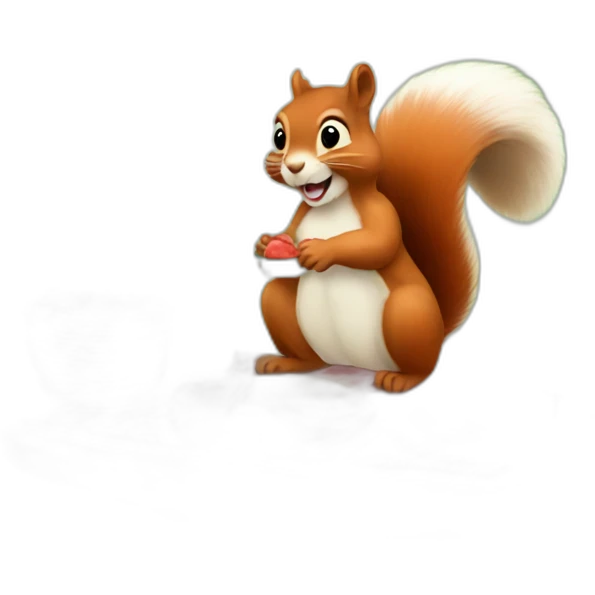 Squirrel picnic emoji