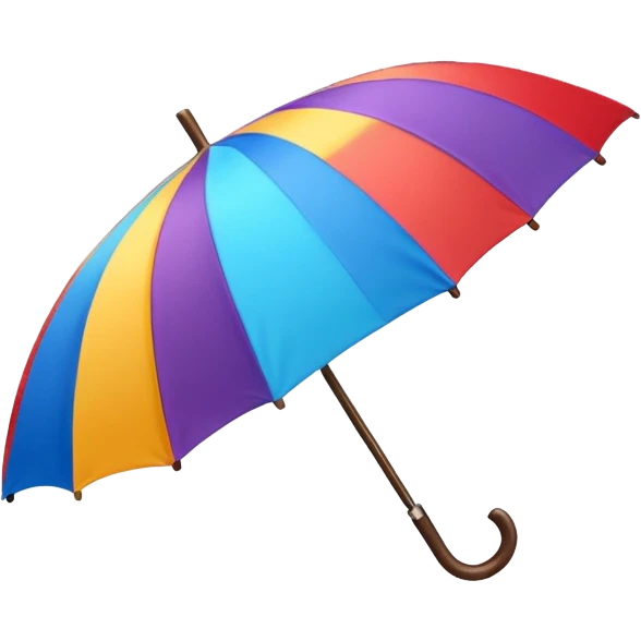 summer beach colorful umbrella, just umbrella emoji