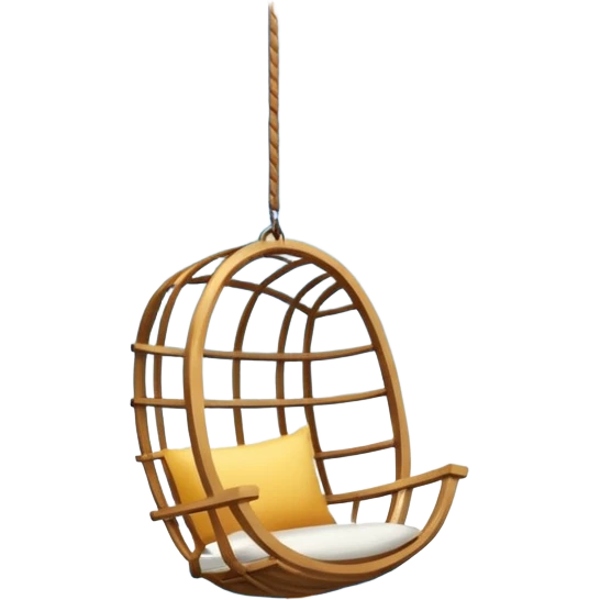 Window with hanging Chair + curtain, Apartment Windows. emoji