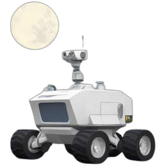 Moon Rover minimal emoji