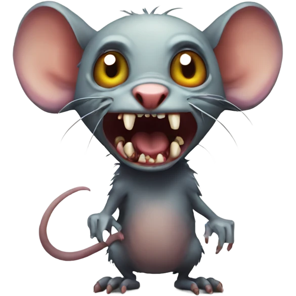 Scary zombie rats  emoji