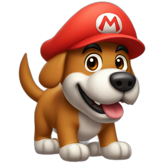 Mario dog emoji