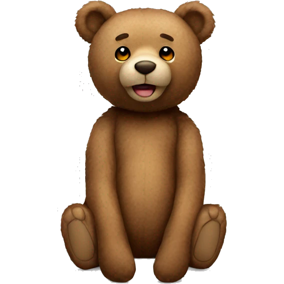 Realistic teddy bear  emoji