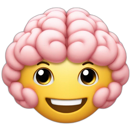 happyu brain emoji