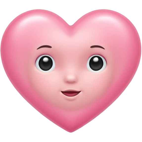 Baby pink heart emoji