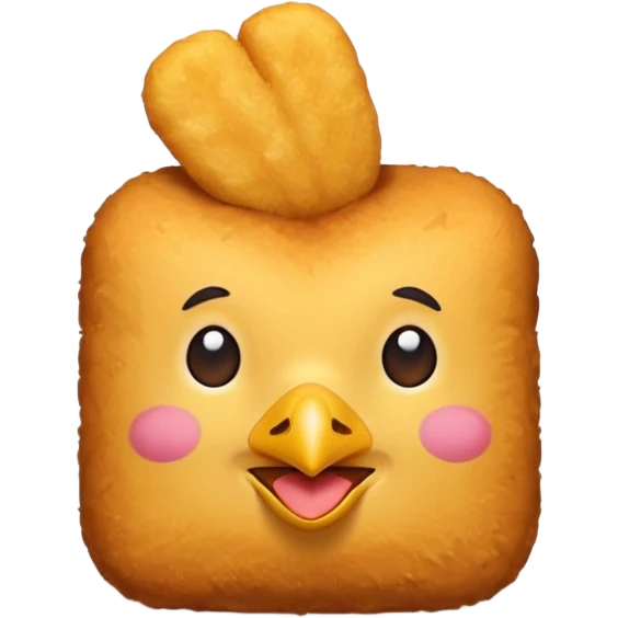 Make an emoji of a chicken nugget like the food, not the chicken, the food chicken nugget. emoji