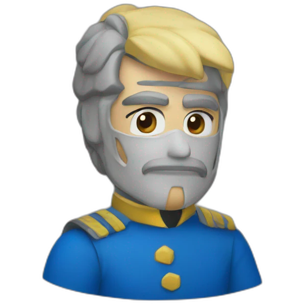 Banderín azul emoji