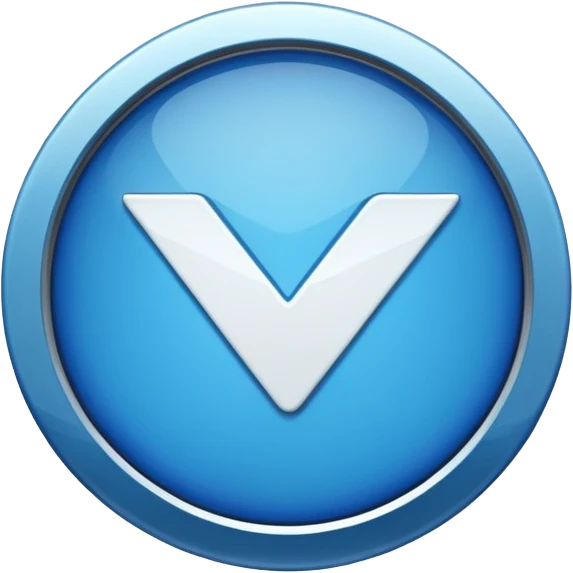 A round blue verified badge emoji