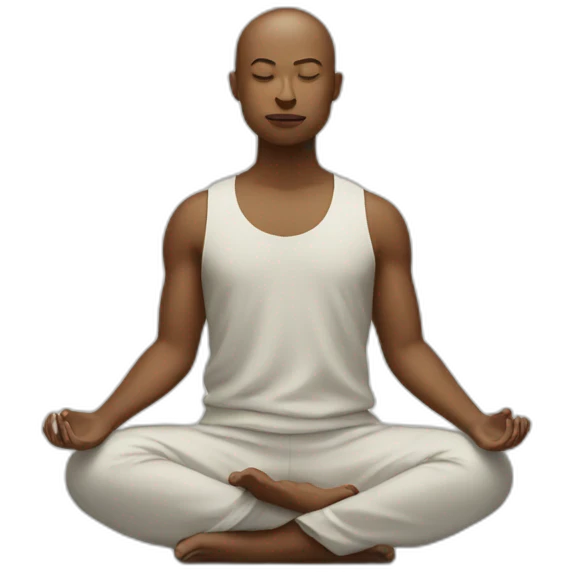 Person meditating emoji