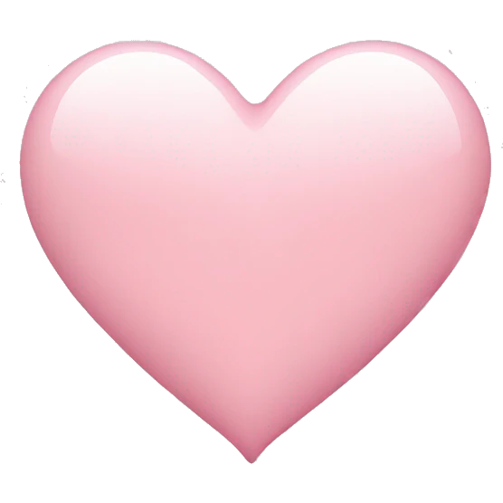 Light pink heart emoji