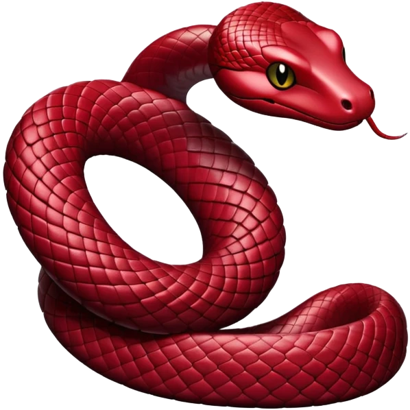 Burgundy snake emoji