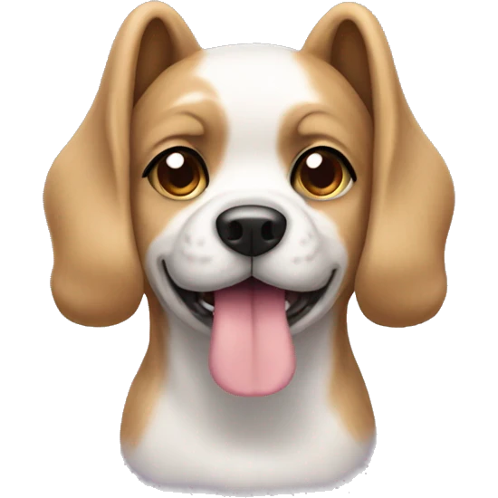 Dog with dress on emoji