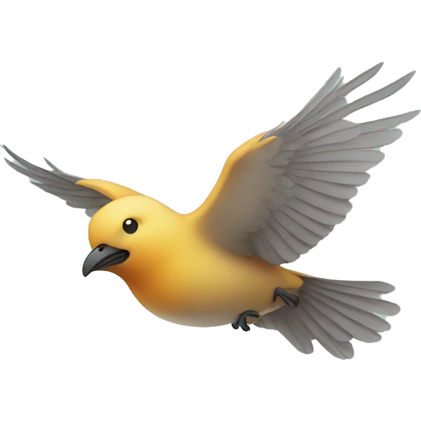 flying bird emoji