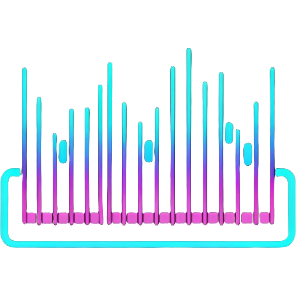 full black audio spectrum, the spectrum is black emoji