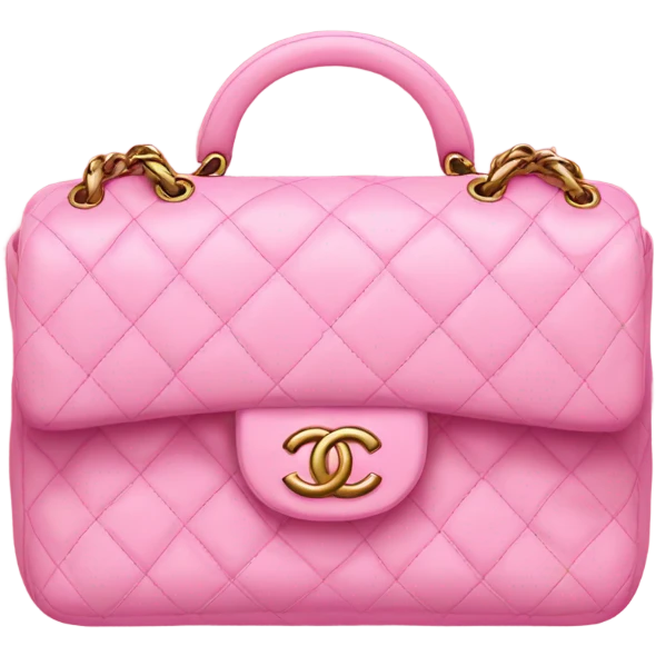 Pink Chanel bag emoji